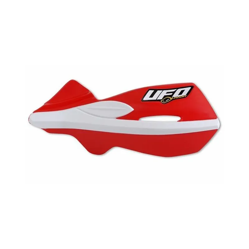Protège-mains UFO Patrol rouge/blanc Kit montage inclus Usine Directe