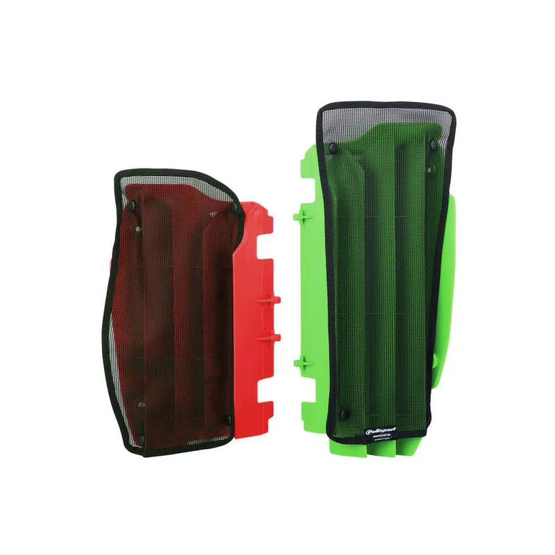 Soldes Filet cache radiateur POLISPORT noir Kawasaki KX450F