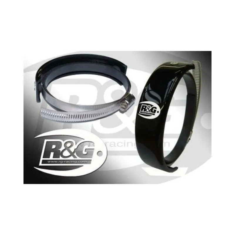 Prix Bas Protection de silencieux rond R&G RACING noir Ø140-165mm