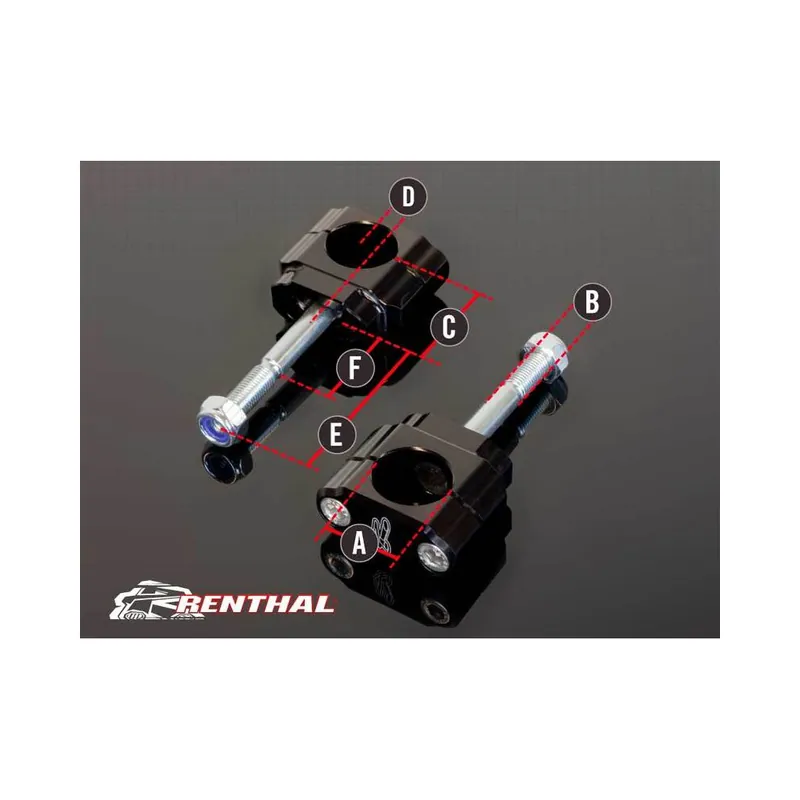 Dernière Chance Pontets de guidon RENTHAL Ø28,6mm Fatbar/Twinwall Honda CR125R/250R