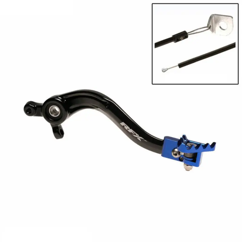 Pédale de frein arrière RFX Pro ST (Noir/Bleu) – Yamaha YZ65/85 Dernier Modèle