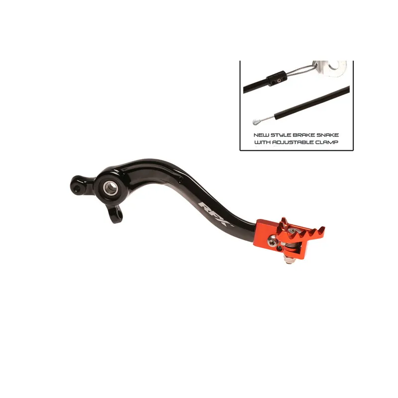 Pédale de frein arrière RFX Pro FT (Noir/Orange) ) Satisfait Ou Remboursé