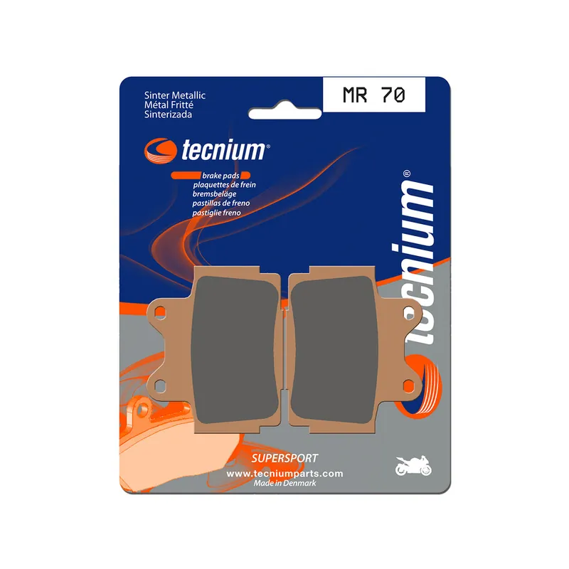 Top Vente Plaquettes de frein TECNIUM Performance métal fritté – MR70