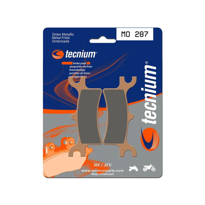 Plaquettes de frein TECNIUM MX/Quad métal fritté - MO287 Prix Cassé