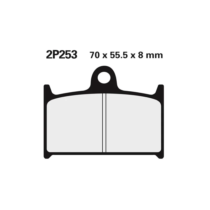 Plaquettes de frein NISSIN route semi-métallique – 2P-253NS Prix Choc