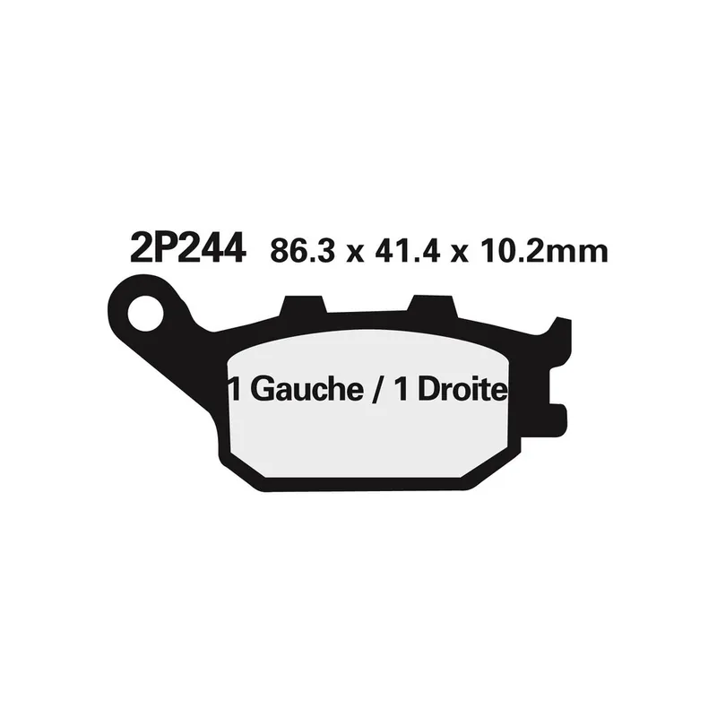 Plaquettes de frein NISSIN route /Off-Road métal fritté – 2P-244ST Meilleure Vente