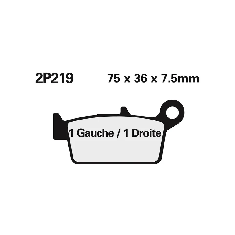 Achetez Aujourd&rsquo;hui Plaquettes de frein NISSIN route /Off-Road métal fritté – 2P-219ST-MX