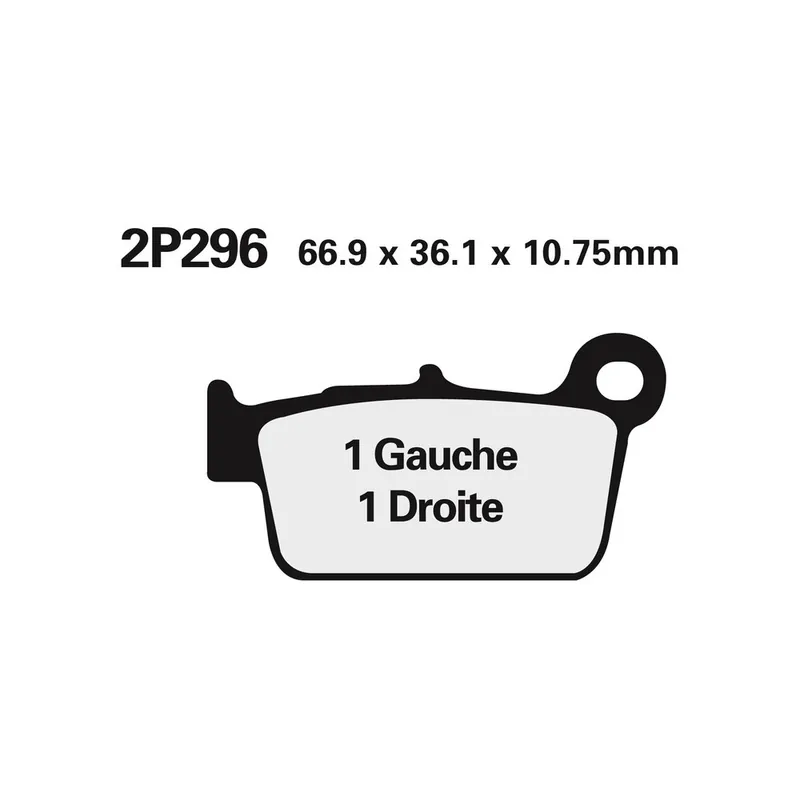 Commander Maintenant Plaquettes de frein NISSIN route /Off-Road métal fritté - 2P-296ST-MX