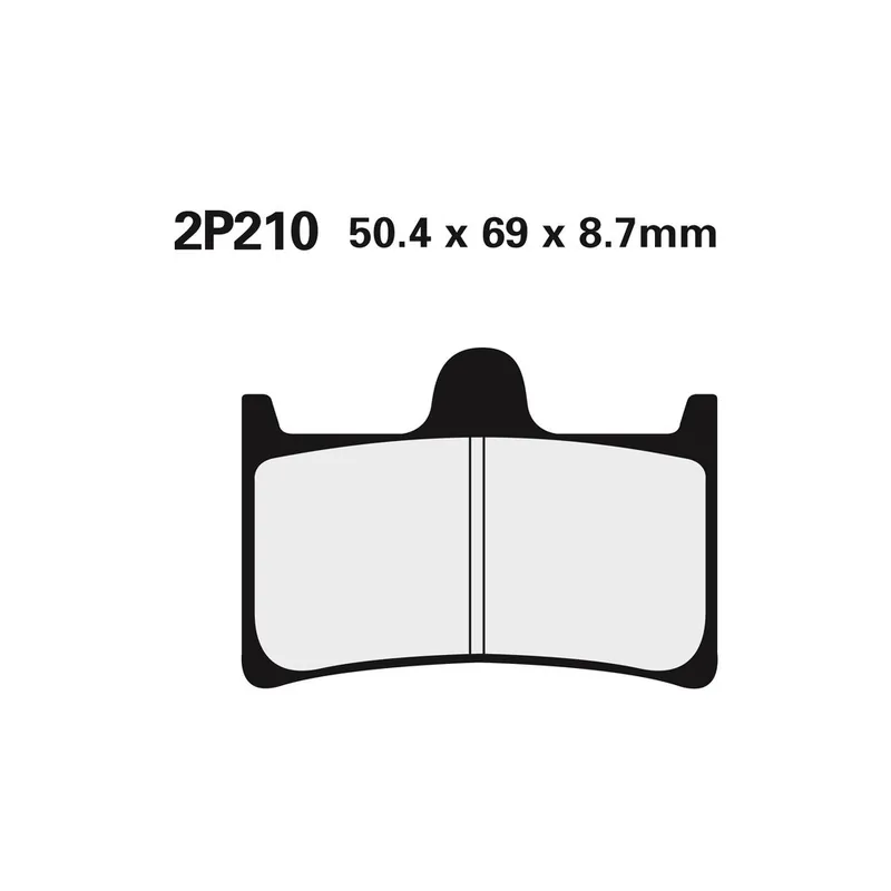 Plaquettes de frein NISSIN route semi-métallique - 2P-210NS Produit De Marque