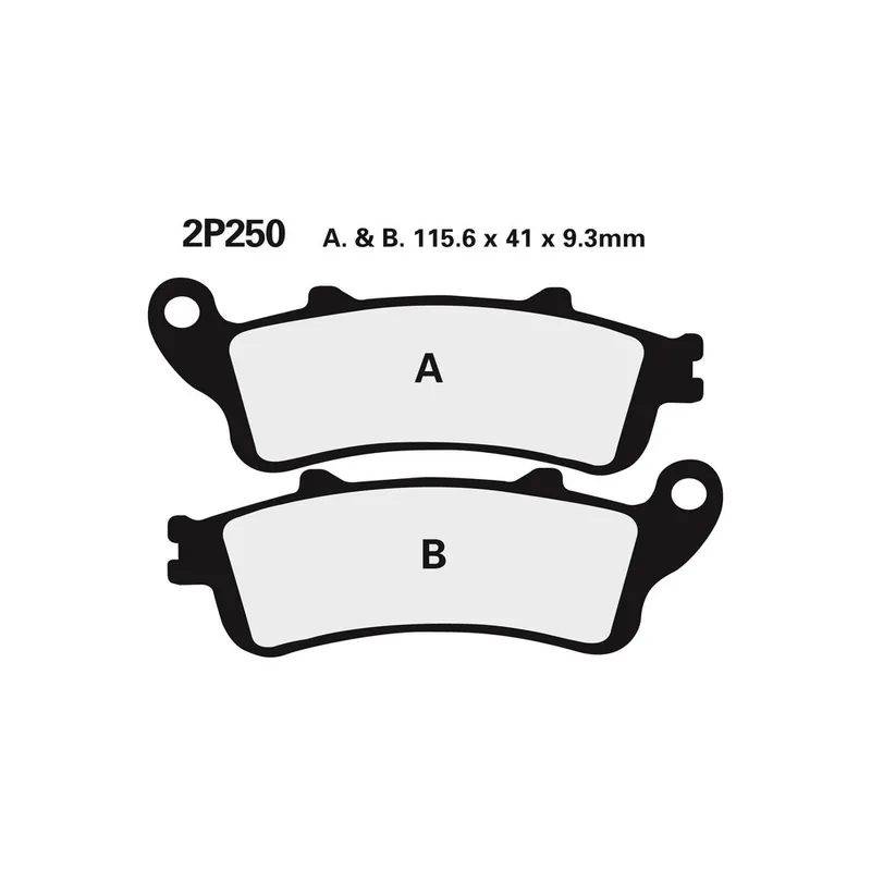 Plaquettes de frein NISSIN route /Off-Road métal fritté – 2P-250ST-F2 Super Prix