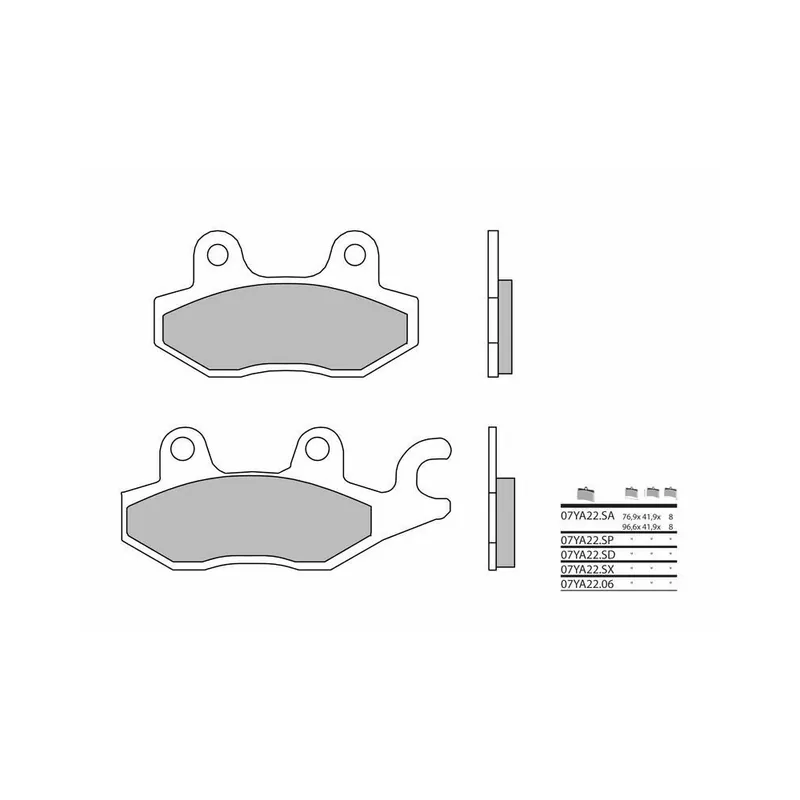 Livraison Express Plaquettes de frein BREMBO Off-Road métal fritté - 07YA22SX