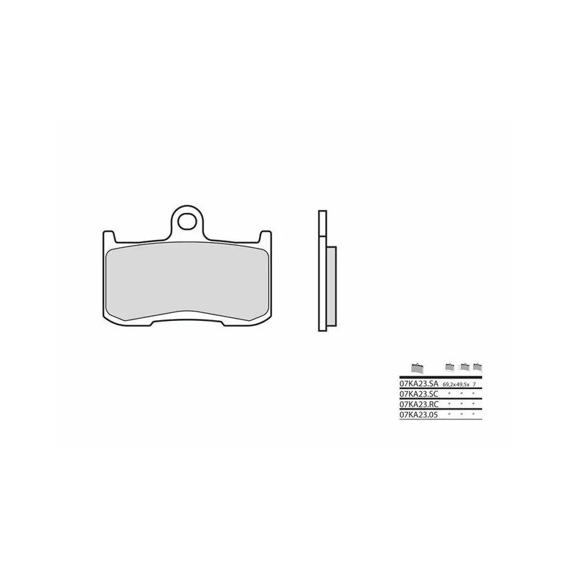 Plaquettes de frein BREMBO route carbone céramique – 07KA2305 Meilleure Vente