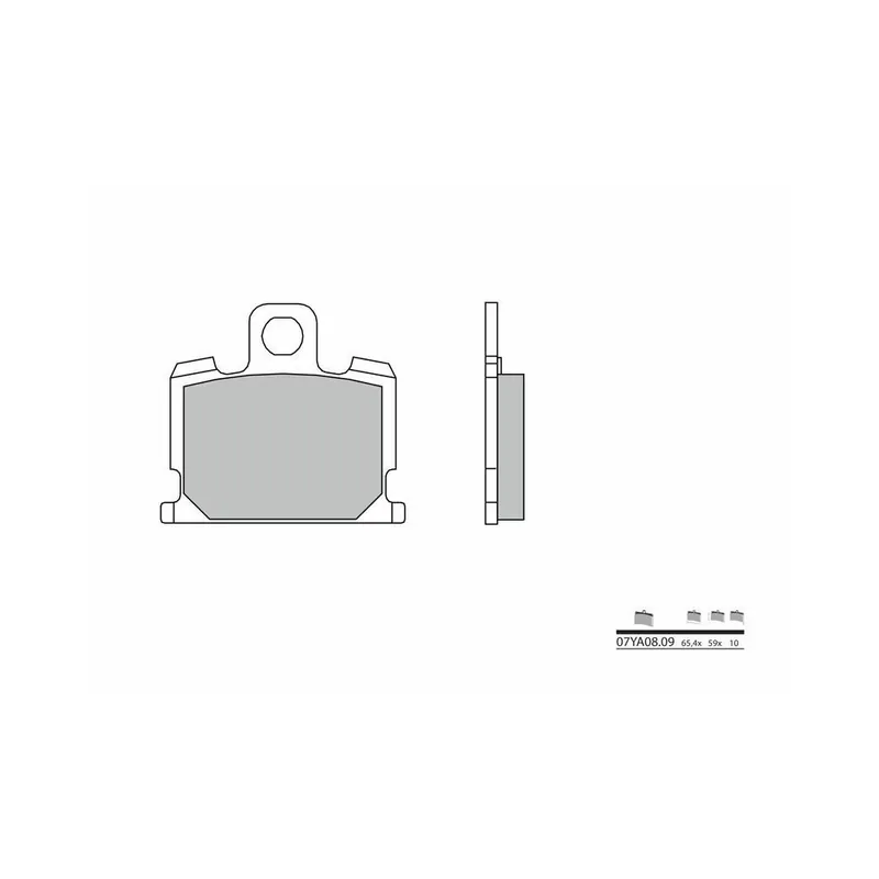 Plaquettes de frein BREMBO route carbone céramique - 07YA0809 Livraison Express