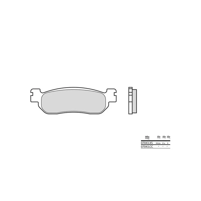Achetez Aujourd&rsquo;hui Plaquettes de frein BREMBO Scooter métal fritté – 07043XS