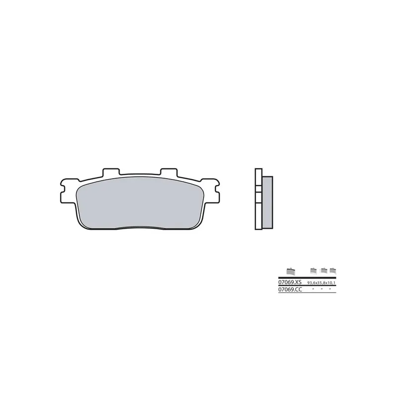 Plaquettes de frein BREMBO Scooter carbone céramique - 07069CC Promotion