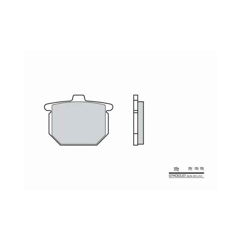 Plaquettes de frein BREMBO route carbone céramique – 07HO0307 Haute Qualité