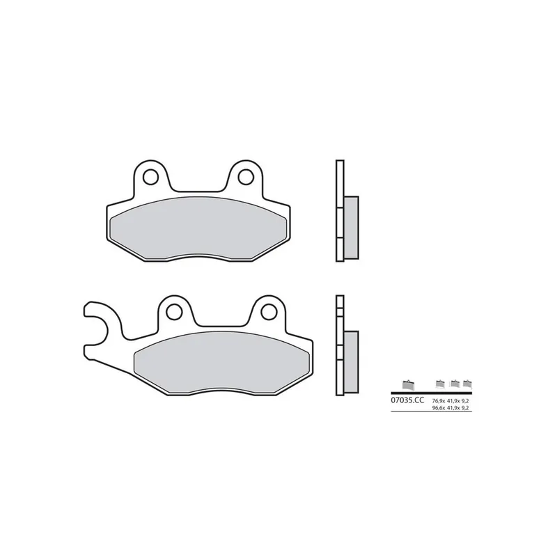 Bon Plan Plaquettes de frein BREMBO Scooter carbone céramique – 07035CC