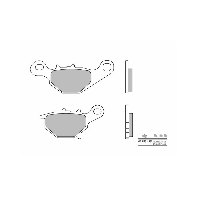Expédition Rapide Plaquettes de frein BREMBO Off-Road métal fritté – 07SU31SD
