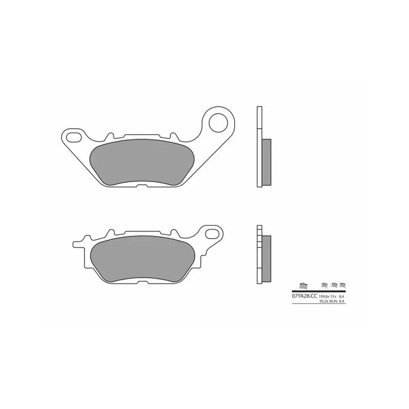 Meilleur Choix Plaquettes de frein BREMBO route carbone céramique – 07YA28CC