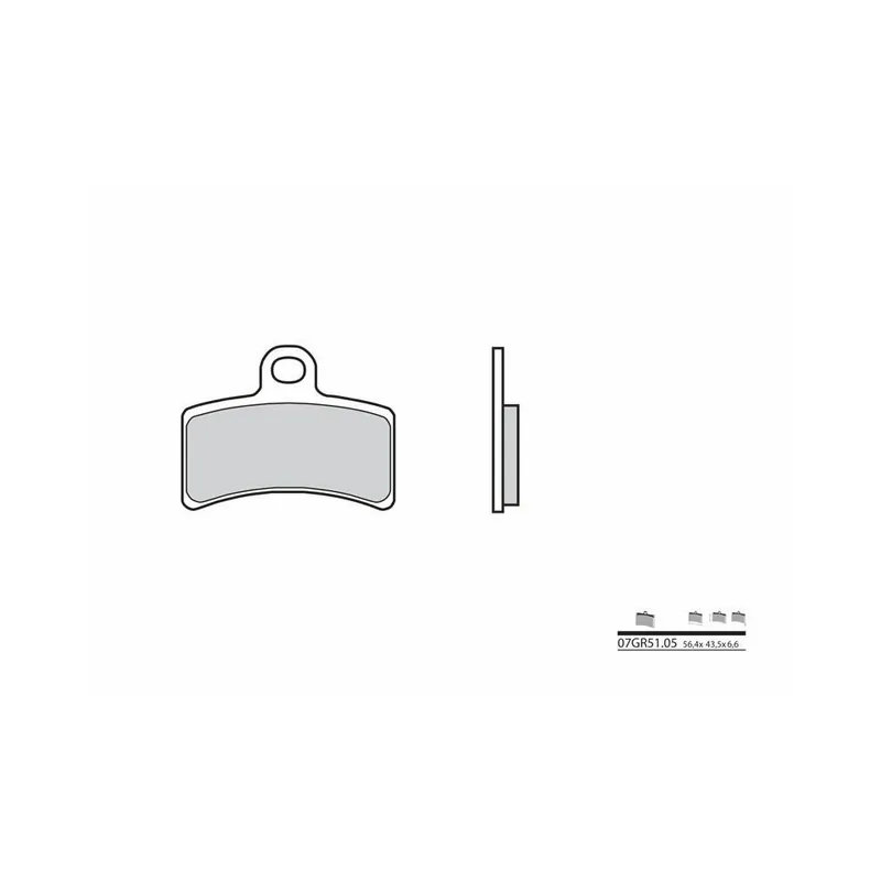 Plaquettes de frein BREMBO route carbone céramique – 07GR5105 Petit Prix
