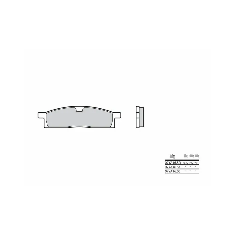 Plaquettes de frein BREMBO Off-Road métal fritté – 07YA16SX Meilleur Choix