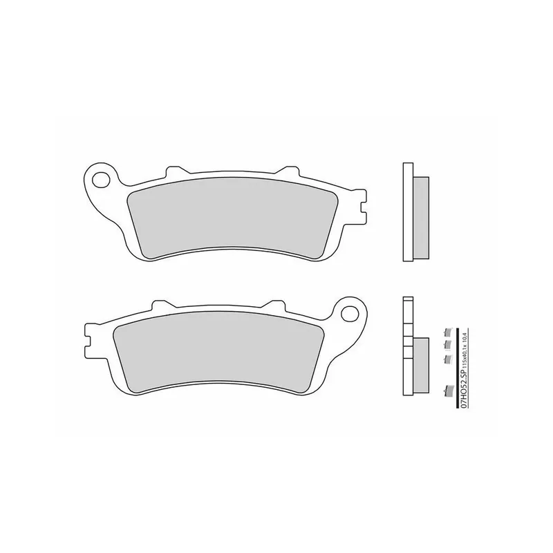 Plaquettes de frein BREMBO route métal fritté – 07HO52SP Dernier Modèle