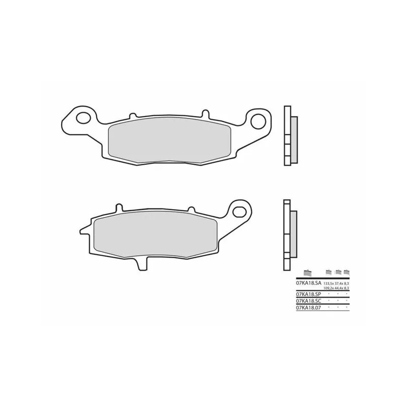 Plaquettes de frein BREMBO route métal fritté – 07KA18SA Vente Directe