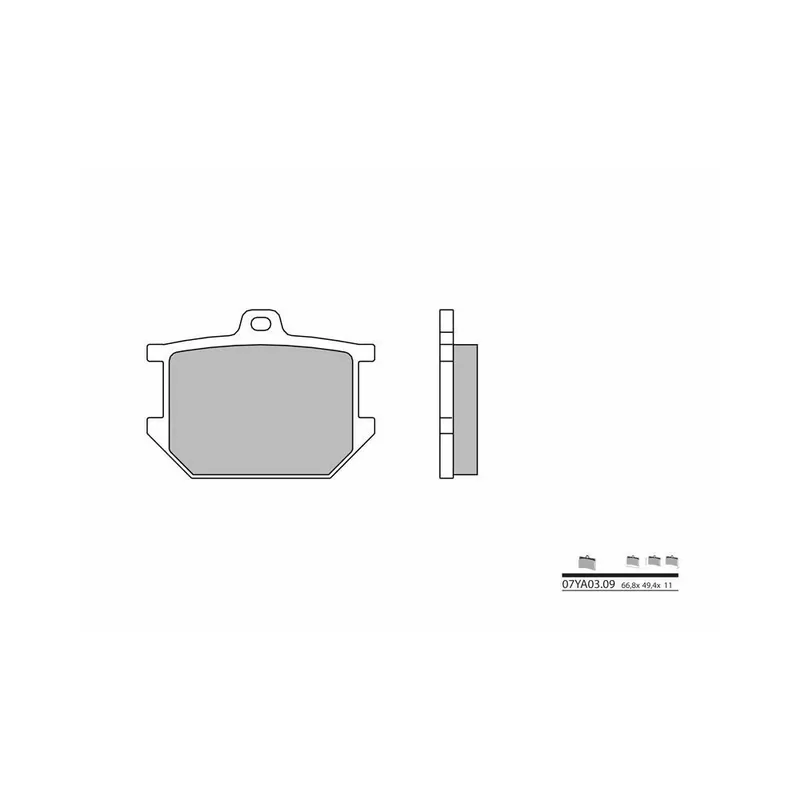 Plaquettes de frein BREMBO route carbone céramique – 07YA0309 Authentique