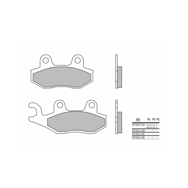 Plaquettes de frein BREMBO route métal fritté – 07YA21SA Offre Spéciale