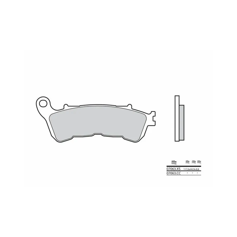 Solde Plaquettes de frein BREMBO Scooter métal fritté – 07063XS