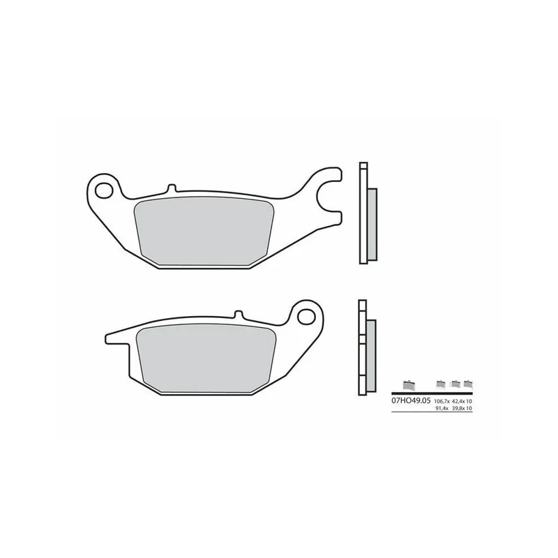 Haute Qualité Plaquettes de frein BREMBO route carbone céramique – 07HO4905