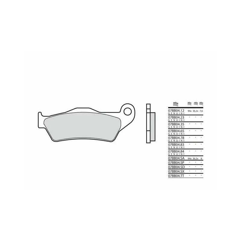 Plaquettes de frein BREMBO carbone céramique - 07BB04CC Pas Cher