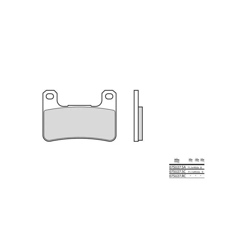 Bon Marché Plaquettes de frein BREMBO route métal fritté – 07SU27LA