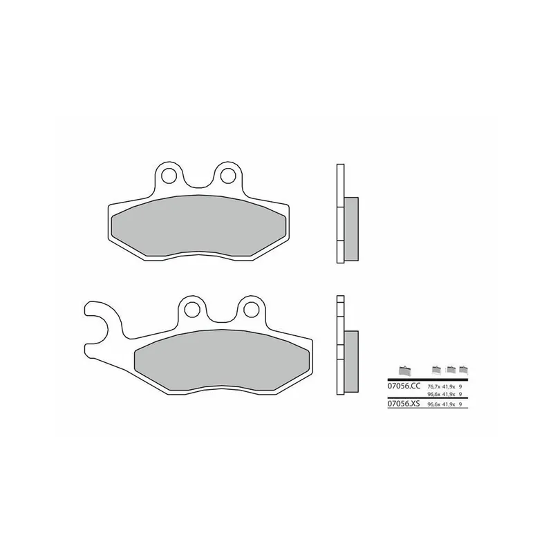 Petit Prix Plaquettes de frein BREMBO Scooter carbone céramique – 07056