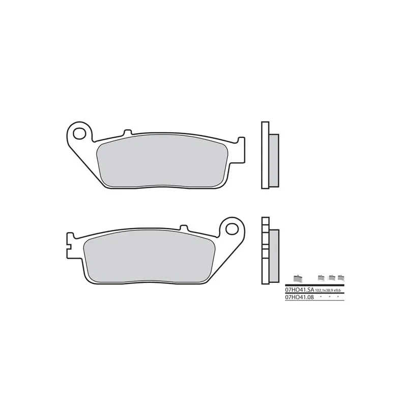 Plaquettes de frein BREMBO route métal fritté – 07HO41LA Prix Choc