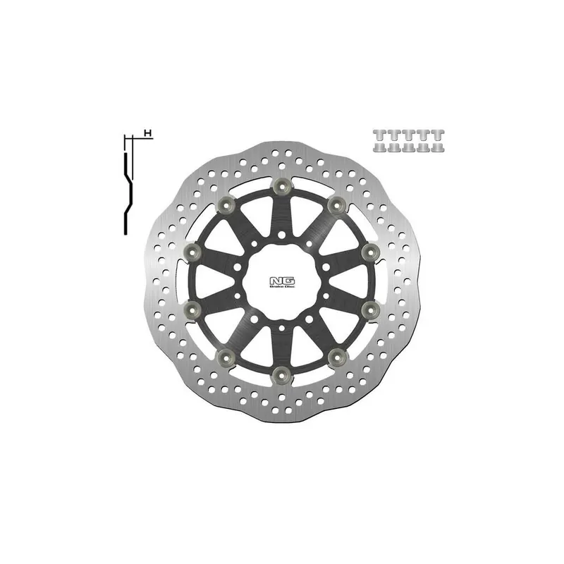 Disque de frein NG BRAKES pétale flottant – 1701XG Meilleure Vente