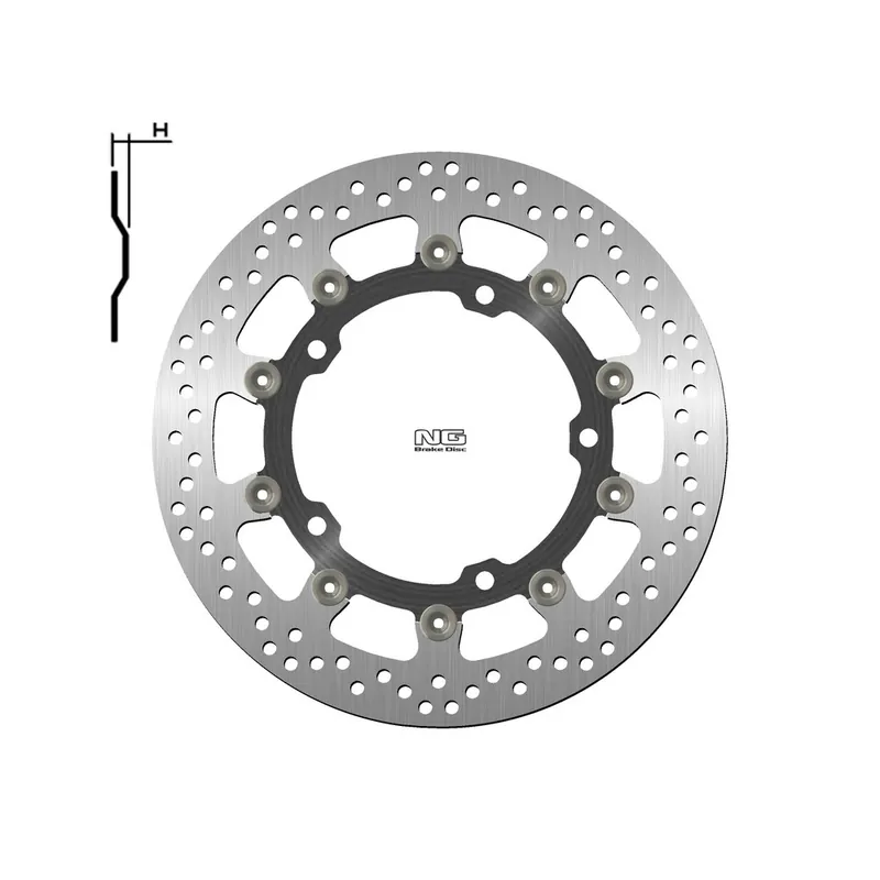 Meilleur Choix Disque de frein NG BRAKES Flottant – 1708G