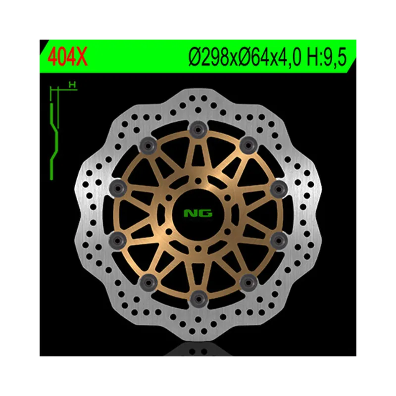 Usine Directe Disque de frein NG BRAKES pétale flottant – 404X
