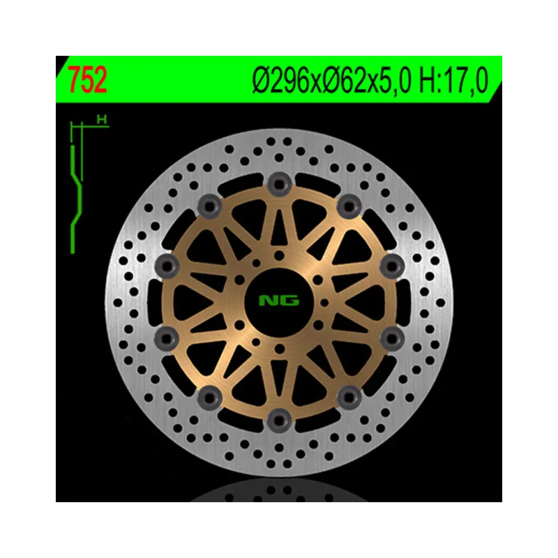 Disque de frein NG BRAKES flottant – 752 Achat Immédiat