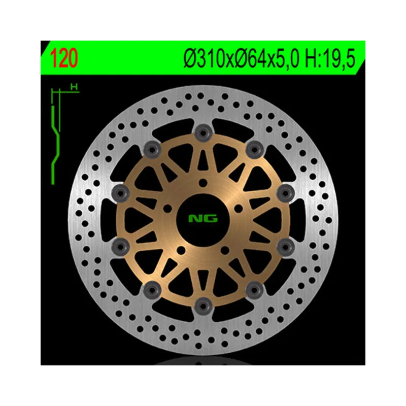 Disque de frein NG BRAKES flottant – 120 Prix Réduit