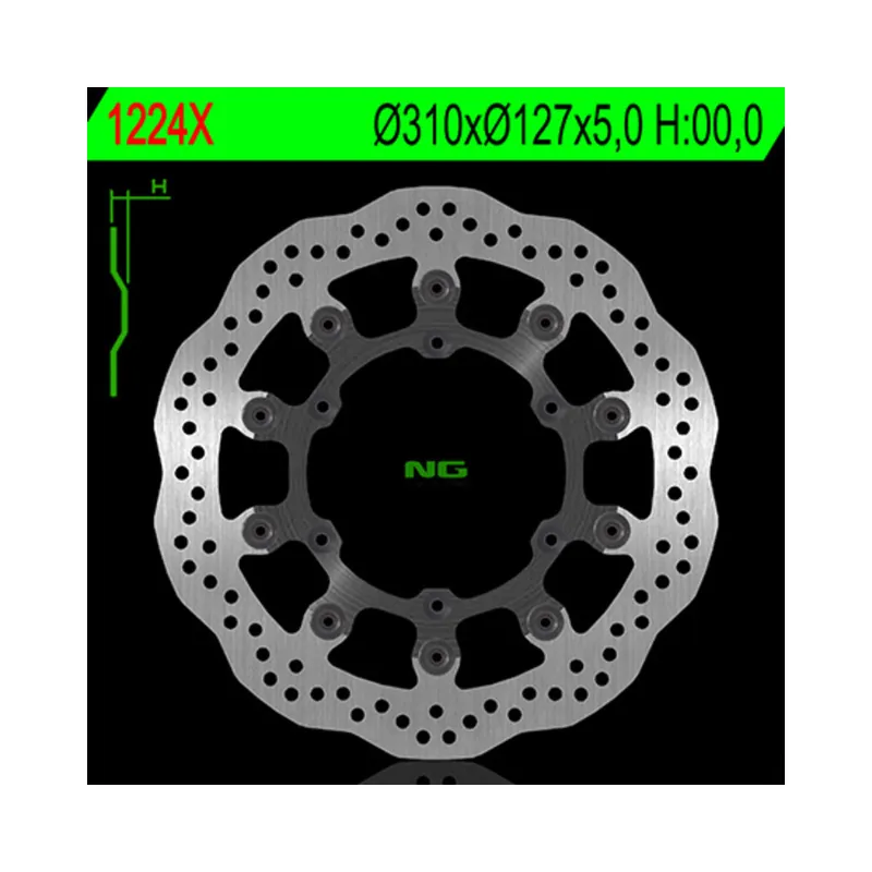 Promotion Saisonnière Disque de frein NG BRAKES pétale flottant – 1224X