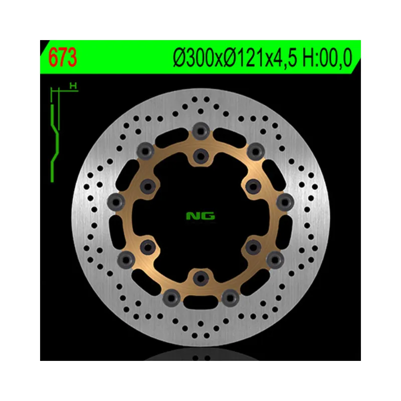 Commande En Gros Disque de frein NG BRAKES flottant – 673