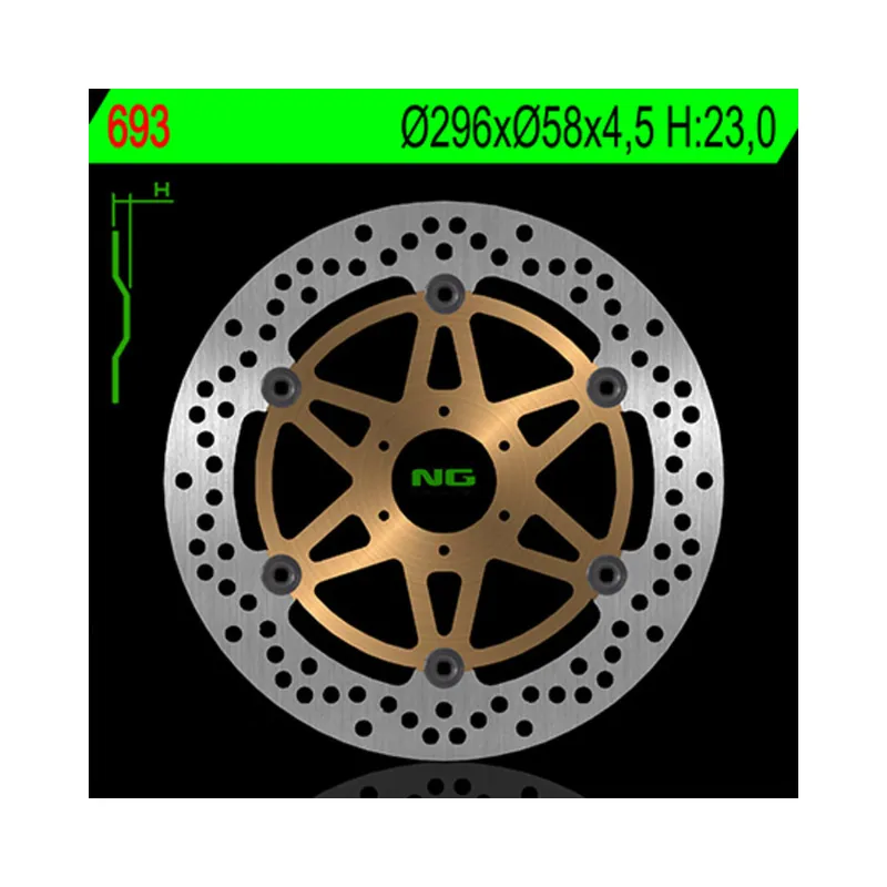Disque de frein NG BRAKES flottant – 693 Dernier Modèle