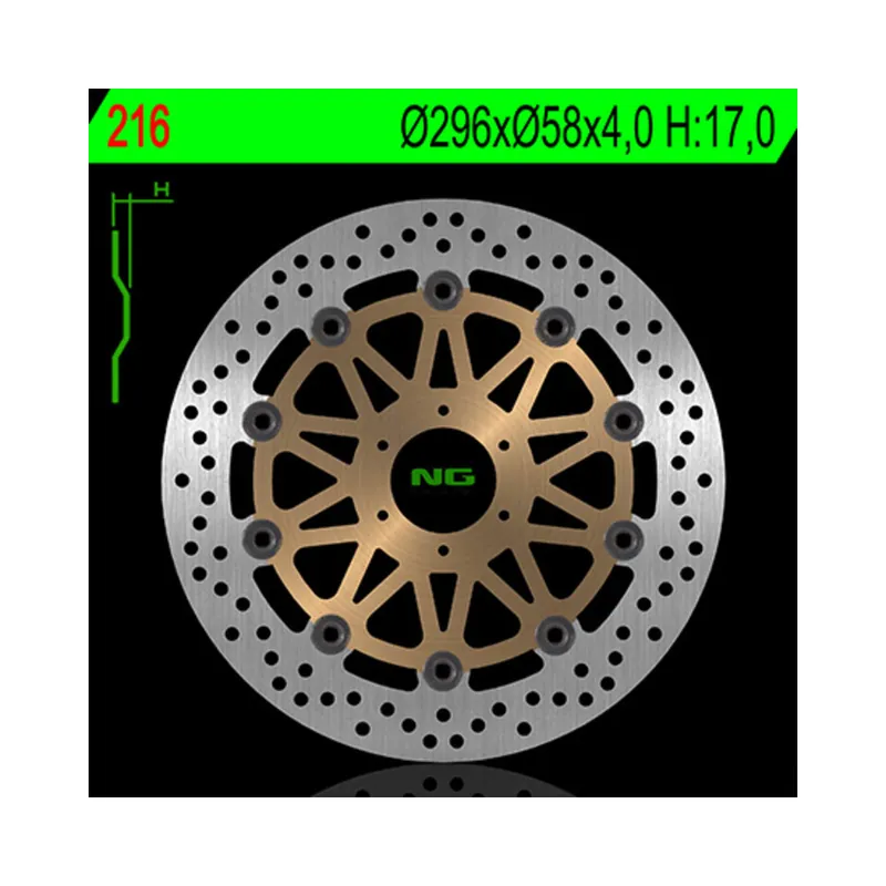 Petit Prix Disque de frein NG BRAKES flottant – 216