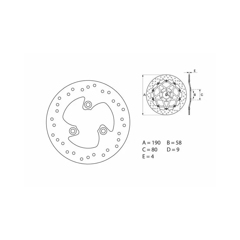 Commande En Gros Disque de frein BREMBO Oro fixe – 68B40715