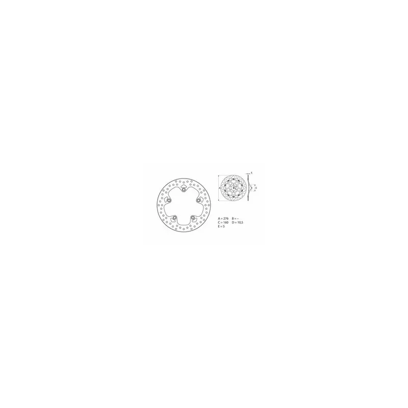 Disque de frein BREMBO Oro fixe – 68B407G9 Dernière Chance