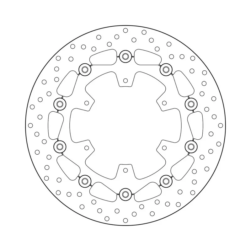 Disque de frein BREMBO Oro semi-flottant – 78B408A8 Bon Marché