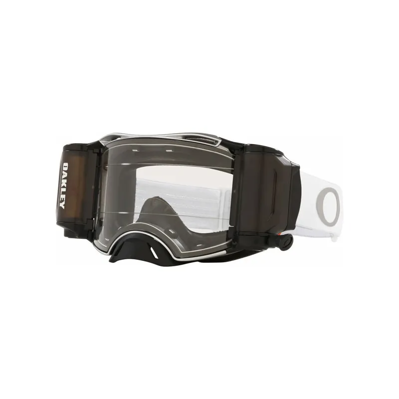 Masque OAKLEY Airbrake MX – Tuff Blocks White écran Race-Ready Roll-Off clair Affaire À Saisir