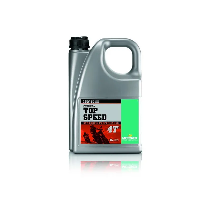 Huile moteur MOTOREX Top Speed 4T – 15W50 4L x4 Vente Directe