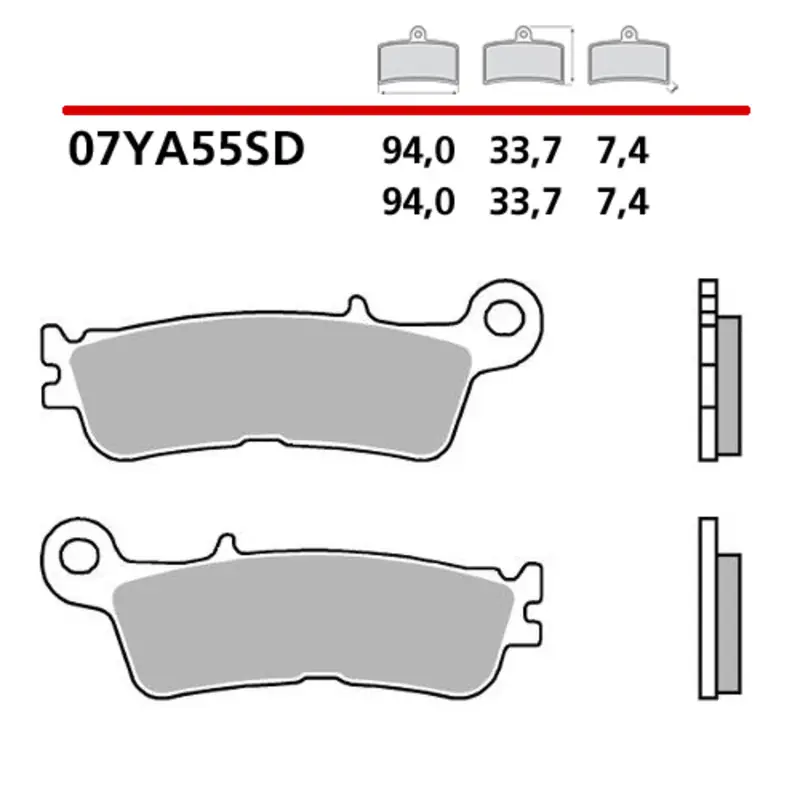 Petit Prix Plaquettes de frein BREMBO métal fritté – 07YA55SD